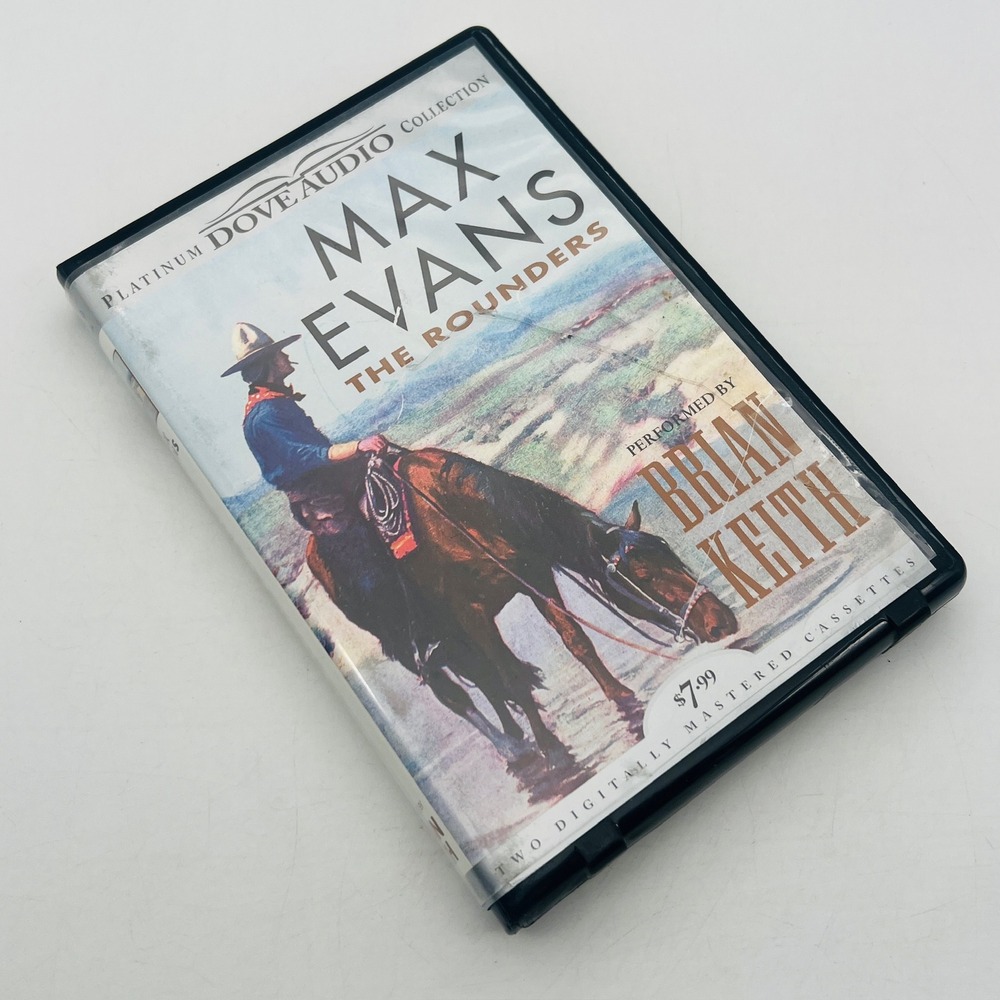 The Rounders Max Evans Audiobook Cassette Brian Keith Dove Audio‎ Western 1997